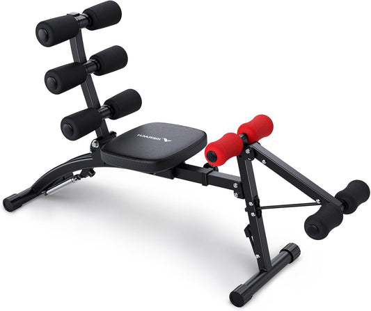 Ab Machine, Multi-Functional Adjustable Ab Trainer, Ab Workout Bench for Home Gym, Sit up Machine for Abdominal, Exercise Chair for Full Body Workout