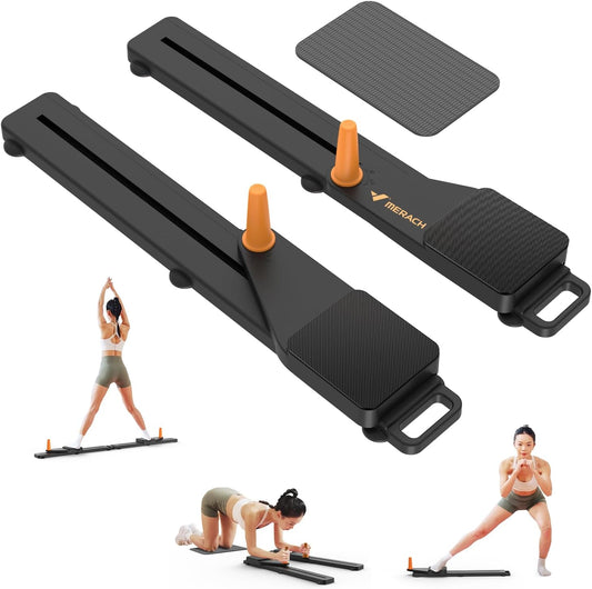 Pilates Board, Multifunctional Abdominal Plate, Detachable Ab Trainer Machine with Anti-Slip Design, Portable Pilates Reformer for Core Workouts, Home Gym Equipment for Women